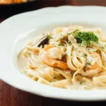 Creamy Chicken and Shrimp Pasta